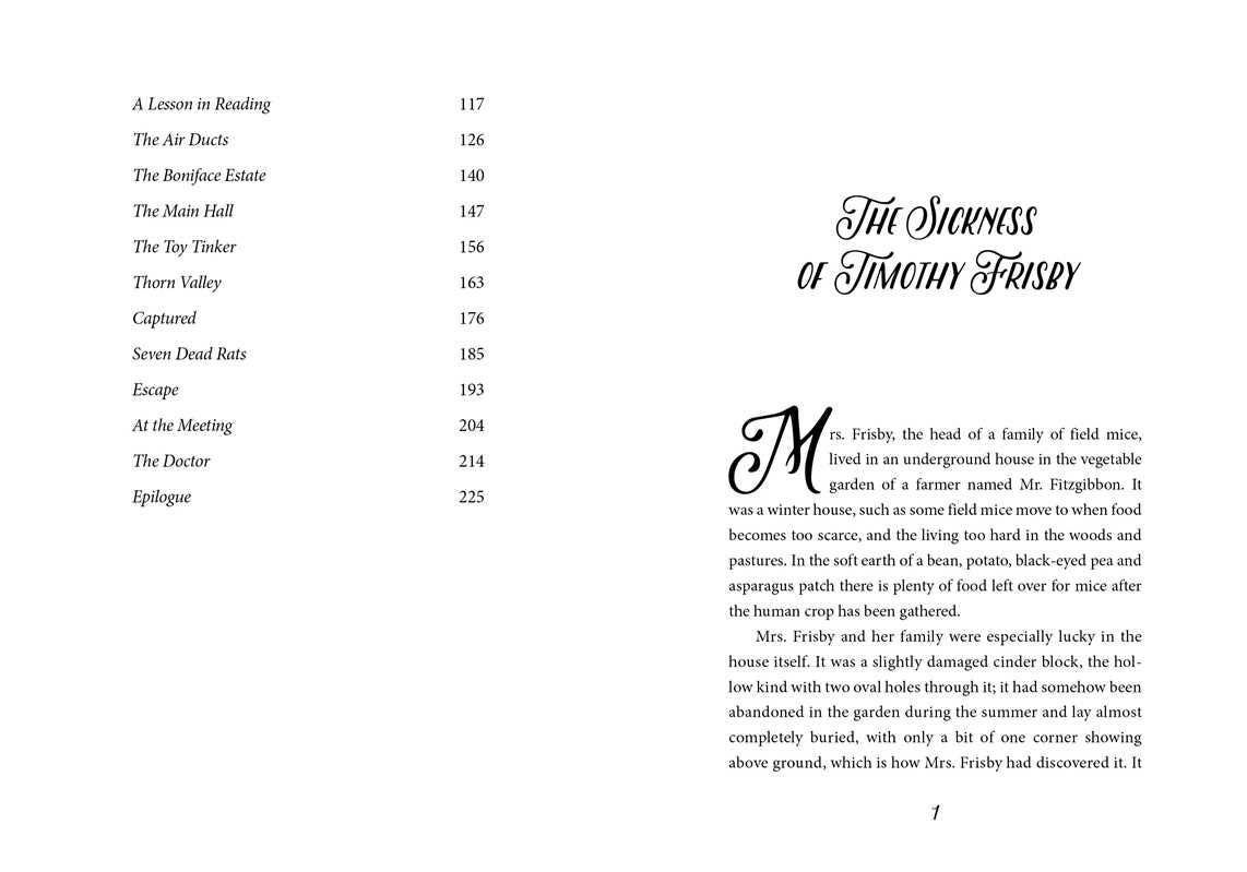 Mrs. Frisby and the Rats of Nimh by Robert C. O'Brien