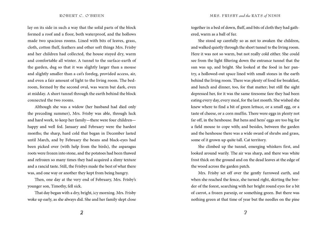 Mrs. Frisby and the Rats of Nimh by Robert C. O'Brien